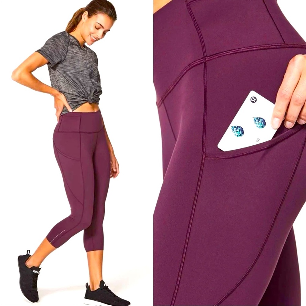 Lululemon high rise crop legging
